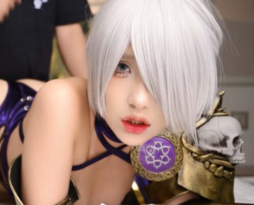 The coser with a beautiful ass and short hair has sex in the hotel with a tight pussy madou sex