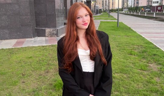 A Red-Haired Girl Came To Visit To Suck A Dick