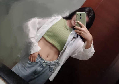 Unable to suppress his arousal