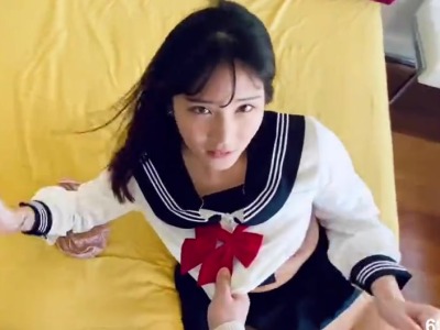 Sailor-uniform girl spreads her legs for you to penetrate her ass and let you ejaculate - MISSCAT