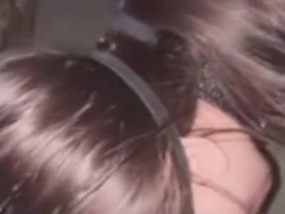 A pure and innocent high school girl was exposed on the stairs with wax dripping